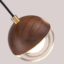 Modern LED Wood Glass Pendant Light for Bedroom, Restaurant, Bar - Ljojo