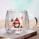 Ljojo 10oz Double Wall Glass Espresso Cup - Christmas Edition