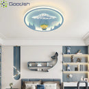 Ljojo Cartoon Cute LED Ceiling Light Chandelier for Living Room Decoration
