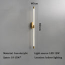 Ljojo LED Strip Wall Sconce for Modern Living and Bedroom Decor