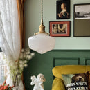 Milky White Glass Pendant Lamp Ceiling Suspension Hanging Light by Ljojo