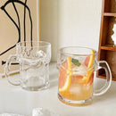 Ljojo 510ml Glass Cup with Handle, Large Capacity Drinkware for Juice, Milk, Tea, Beer
