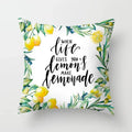 Lemon Pattern Summer Cushion Cover Throw Pillow for Sofa Decoration by Ljojo