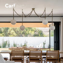 French Retro Marble Pendant Light Dining Table for Home & Restaurant by Ljojo