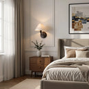 Modern Fabric LED Wall Lamps Retro Creative Bedside Light for Living Room Study Loft Ljojo