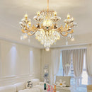 European Style Duplex Chandelier with Crystal Accents - Ljojo