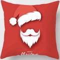 Christmas Elk Print Pillowcase 45x45cm for Sofa, Car, Bedroom & Living Room Decor