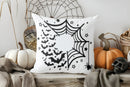 Cute Ghost & Spider Webs Pillow Cover by Ljojo - Perfect for Sofa, Bedroom, Car