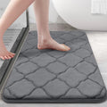 Ljojo Memory Foam Bath Mat Ultra Soft Non-Slip Water Absorbent Shower Rug