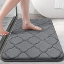 Ljojo Memory Foam Bath Mat Ultra Soft Non-Slip Water Absorbent Shower Rug