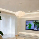 Ljojo Modern Glass Ball LED Pendant Light Cream - Home Decor Chandelier