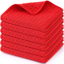 Ljojo Microfiber Waffle Kitchen Towels - Ultra Absorbent Cleaning Rags