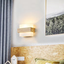 LED Wall Lamp Modern Nordic Solid Wood Light Fixture by Ljojo for Bedroom Living Room Balcony