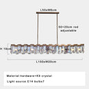 LED Chandelier Long For Dining Table Decor Bar Luxury Lampen Home Decor Pendant Lamp - Ljojo