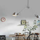 Ljojo Long Arm Aluminium Pendant Light Modern Hanging Lamp E27 Bulb Dining Room Bedroom
