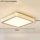 Crystal Round Ceiling Lamp Light for Living Room Luxury Bedroom Study Room by Ljojo