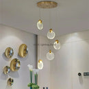 Ljojo Luxury Crystal Ceiling Pendant Light with LED for Villa Living