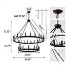 Ljojo Luxury LED Ceiling Chandelier for Modern Living Room & Dining Area