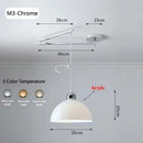 Modern Rocking Arm Pendant Lamp Movable Hanging Chandelier for Living Room by Ljojo