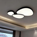 Ljojo Modern Minimalist LED Ceiling Lamp Black White Light Home Creative Indoor Lighting