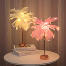 Feather Bedside Lamp by Ljojo: DIY Creative Table Night Light, USB/AA Power