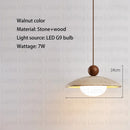 Ljojo Yellow Travertine Pendant Light - Modern Cave Stone Hanging Lamp for Kitchen Island