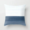 Blue Marble Geometric Cushion Cover 45x45cm for Home & Office Decor by Ljojo
