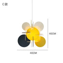 Medieval Bauhaus Acrylic LED Pendant Lights for Living Room - Colorful Chandeliers by Ljojo