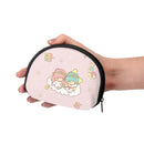 Ljojo Little Twin Stars Coin Purse Wallet for Girls - Fashionable Portable ID Card Storage Bag