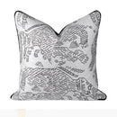 Ljojo Luxe Linen Embroidered Abstract Pillow Set for Sofas and Beds