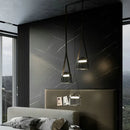 Nordic Glass Chandelier Leather Hanging Light Danish Pendant Lamp by Ljojo