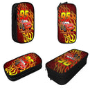 Ljojo Lightning Mcqueen Double Layer Pen Box - Large Capacity, Office & Makeup Accessories
