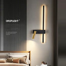 Ljojo LED Swing Spotlight Wall Lamp Adjustable for Bedside Reading or Living Room Sconce