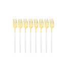 Ljojo Mini Stainless Steel Tea Cake Dessert Forks Set - 8pcs