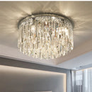 Ljojo Luxury Crystal Ceiling Lights - Gold/Chrome Metal Mounted Lighting