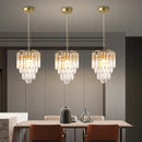Crystal Pendant Light: Light Luxury Bar Counters LED Hanging Lamp & Home Lighting by Ljojo
