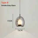 Ljojo Marble LED Pendant Light: Modern Glass Decor Lighting Fixture