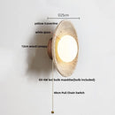 Ljojo LED Wall Lamp - Nordic Modern Design - Yellow Stone - Pull Chain - Home Decor