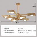 Wabi-sabi Wood Tree Branching LED Chandelier Lamps for Home Decoration by Ljojo