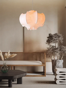 Japanese Wabi Sabi Silk Chandeliers | Modern Nordic Pendant Lights by Ljojo
