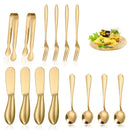 Ljojo 14-Piece Stainless Steel Kitchen Utensils Set and Tableware