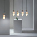 Milky White Glass Chandelier Pendant Light for Bedroom Living Room | Ljojo