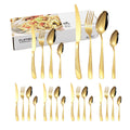 Ljojo 24pc Stainless Steel Tableware Set in Star Color Box - Family Pack