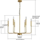 Modern Black Gold Nordic Living Room Chandelier by Ljojo - Interior Lighting Pendant Fixture