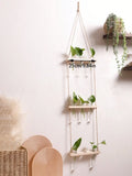 Ljojo™ Air Plants Wall Hanging Floating Shelf Boho Art Home Decor