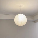 Japanese Wabi Sabi Wind Round Rice Paper Pendant Light Chandelier by Ljojo