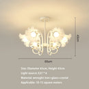 Ljojo French Pendant Light: Nordic Flower Led Lighting Fixture for Home Decoration