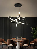 Ljojo LED Chandeliers: Modern, Round, Ceiling Hanging Lamp for Home Lighting