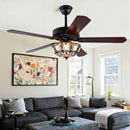 Modern Led Ceiling Fans - Retro Creative Wooden Fan by Ljojo