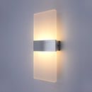 Ljojo LED Wall Light, Aluminum Acrylic Hardwire Sconces for Bedroom, Living Room